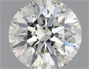 Natural Diamond 0.41 Carats, Round with Excellent Cut, H Color, SI2 Clarity and Certified by IGI