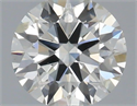 Natural Diamond 0.42 Carats, Round with Excellent Cut, H Color, SI2 Clarity and Certified by IGI