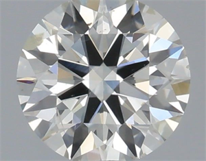 Picture of Natural Diamond 0.42 Carats, Round with Excellent Cut, H Color, SI2 Clarity and Certified by IGI
