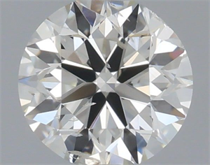 Picture of Natural Diamond 0.40 Carats, Round with Excellent Cut, H Color, SI2 Clarity and Certified by IGI