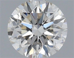Picture of Natural Diamond 0.41 Carats, Round with Excellent Cut, I Color, SI2 Clarity and Certified by IGI