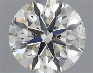 Picture of Natural Diamond 0.40 Carats, Round with Excellent Cut, I Color, SI2 Clarity and Certified by IGI