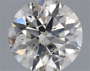 Picture of Natural Diamond 0.40 Carats, Round with Excellent Cut, I Color, SI2 Clarity and Certified by IGI