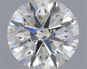 Picture of Natural Diamond 0.40 Carats, Round with Excellent Cut, I Color, SI2 Clarity and Certified by IGI