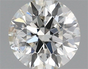 Picture of Natural Diamond 0.40 Carats, Round with Excellent Cut, I Color, SI2 Clarity and Certified by IGI