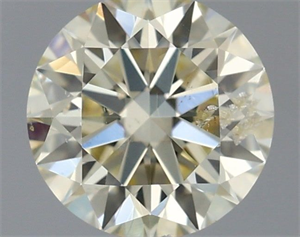 Picture of Natural Diamond 0.40 Carats, Round with Excellent Cut, L Color, SI2 Clarity and Certified by IGI