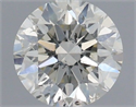 Natural Diamond 0.40 Carats, Round with Excellent Cut, J Color, SI2 Clarity and Certified by IGI