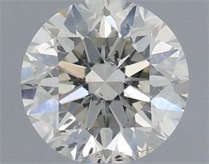 Picture of Natural Diamond 0.40 Carats, Round with Excellent Cut, J Color, SI2 Clarity and Certified by IGI