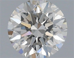 Picture of Natural Diamond 0.41 Carats, Round with Excellent Cut, J Color, SI2 Clarity and Certified by IGI