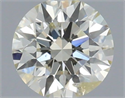 Natural Diamond 0.40 Carats, Round with Excellent Cut, L Color, SI2 Clarity and Certified by IGI