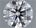 Natural Diamond 0.50 Carats, Round with Excellent Cut, E Color, I1 Clarity and Certified by IGI