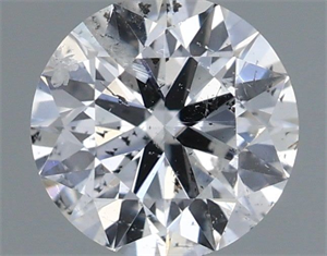 Picture of Natural Diamond 0.50 Carats, Round with Excellent Cut, E Color, I1 Clarity and Certified by IGI