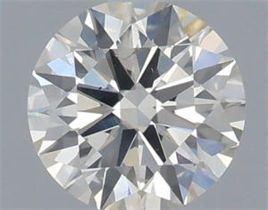 Picture of Natural Diamond 0.45 Carats, Round with Excellent Cut, J Color, SI1 Clarity and Certified by IGI