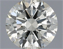 Natural Diamond 0.61 Carats, Round with Excellent Cut, K Color, SI2 Clarity and Certified by IGI