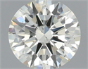 Natural Diamond 0.45 Carats, Round with Excellent Cut, K Color, SI1 Clarity and Certified by IGI