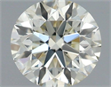 Natural Diamond 0.46 Carats, Round with Excellent Cut, L Color, VS2 Clarity and Certified by IGI