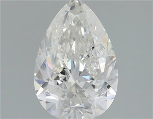 Picture of Natural Diamond 1.50 Carats, Pear with  Cut, G Color, I1 Clarity and Certified by IGI