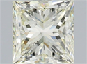 Natural Diamond 1.50 Carats, Princess with  Cut, K Color, SI1 Clarity and Certified by IGI