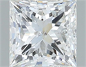 Natural Diamond 1.55 Carats, Princess with  Cut, G Color, SI2 Clarity and Certified by IGI