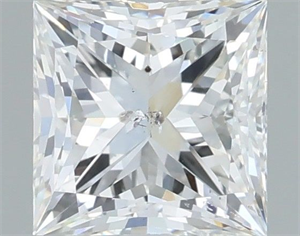 Picture of Natural Diamond 1.55 Carats, Princess with  Cut, G Color, SI2 Clarity and Certified by IGI