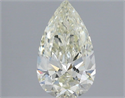 Natural Diamond 0.96 Carats, Pear with  Cut, K Color, SI1 Clarity and Certified by IGI