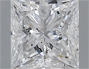 Natural Diamond 0.96 Carats, Princess with  Cut, E Color, I1 Clarity and Certified by IGI