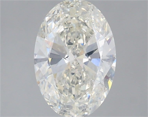 Picture of Natural Diamond 1.50 Carats, Oval with  Cut, H Color, SI2 Clarity and Certified by IGI