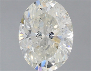 Picture of Natural Diamond 1.52 Carats, Oval with  Cut, I Color, I1 Clarity and Certified by IGI