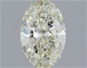 Natural Diamond 1.52 Carats, Oval with  Cut, K Color, I1 Clarity and Certified by IGI