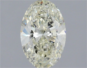 Picture of Natural Diamond 1.52 Carats, Oval with  Cut, K Color, I1 Clarity and Certified by IGI