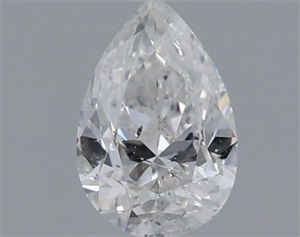 Picture of Natural Diamond 0.40 Carats, Pear with  Cut, E Color, I1 Clarity and Certified by IGI