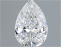 Natural Diamond 0.53 Carats, Pear with  Cut, E Color, SI2 Clarity and Certified by IGI