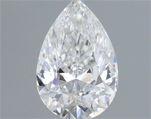 Picture of Natural Diamond 0.53 Carats, Pear with  Cut, E Color, SI2 Clarity and Certified by IGI