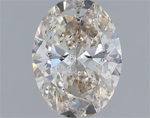 Foto Diamante Natural 1.04 quilates, Ovalado , Color J, claridad SI2 y certificado IGI de
