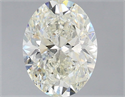 Natural Diamond 1.51 Carats, Oval with  Cut, I Color, SI1 Clarity and Certified by IGI