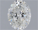 Natural Diamond 1.51 Carats, Oval with  Cut, G Color, I1 Clarity and Certified by IGI