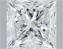 Natural Diamond 1.50 Carats, Princess with  Cut, G Color, I1 Clarity and Certified by IGI
