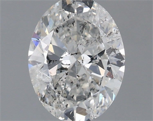 Picture of Natural Diamond 1.00 Carats, Oval with  Cut, F Color, I1 Clarity and Certified by IGI