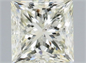 Natural Diamond 1.50 Carats, Princess with  Cut, K Color, SI1 Clarity and Certified by IGI