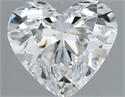 Natural Diamond 0.43 Carats, Heart with  Cut, E Color, VVS2 Clarity and Certified by IGI