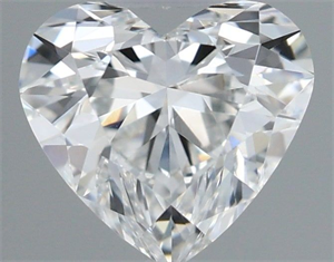 Picture of Natural Diamond 0.43 Carats, Heart with  Cut, E Color, VVS2 Clarity and Certified by IGI