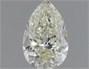 Natural Diamond 1.00 Carats, Pear with  Cut, J Color, SI2 Clarity and Certified by IGI