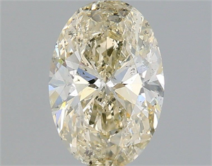 Picture of Natural Diamond 1.50 Carats, Oval with  Cut, L Color, SI2 Clarity and Certified by IGI
