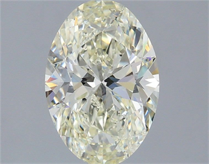 Picture of Natural Diamond 1.50 Carats, Oval with  Cut, K Color, SI1 Clarity and Certified by IGI