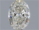 Natural Diamond 1.54 Carats, Oval with  Cut, I Color, SI2 Clarity and Certified by IGI