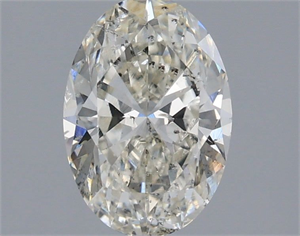 Picture of Natural Diamond 1.54 Carats, Oval with  Cut, I Color, SI2 Clarity and Certified by IGI
