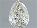 Natural Diamond 0.90 Carats, Pear with  Cut, J Color, VVS2 Clarity and Certified by IGI