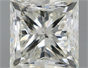 Natural Diamond 1.01 Carats, Princess with  Cut, I Color, SI1 Clarity and Certified by IGI