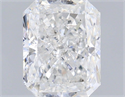 Natural Diamond 1.00 Carats, Radiant with  Cut, E Color, I1 Clarity and Certified by IGI