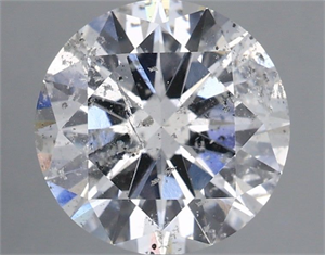 Picture of Natural Diamond 3.51 Carats, Round with Excellent Cut, E Color, I1 Clarity and Certified by IGI